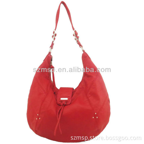 washed effect Snake PU girls hobo bag